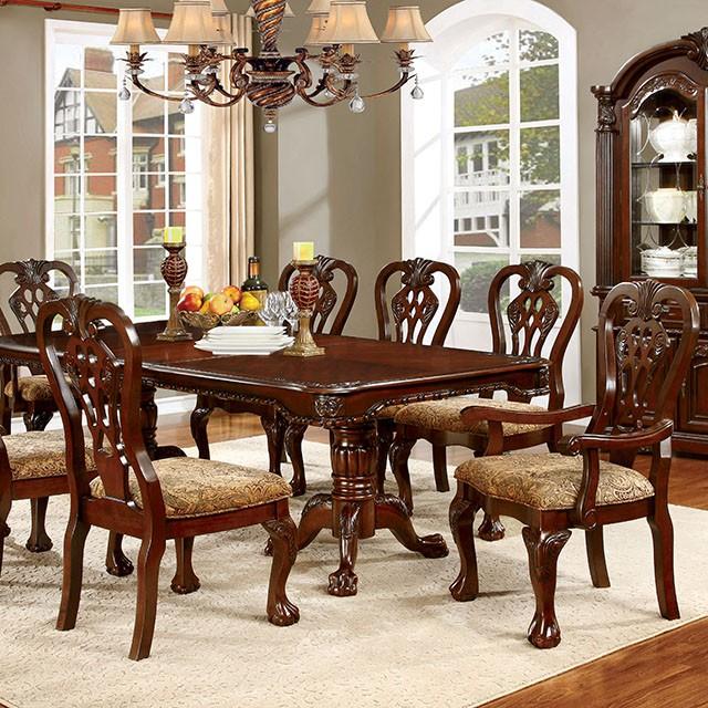 ELANA Brown Cherry Dining Table w/ 18" Butterfly Leaf - Barr’s Furniture (Riverside CA)