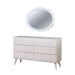 LENNART II White Oval Mirror - Barr’s Furniture (Riverside CA)