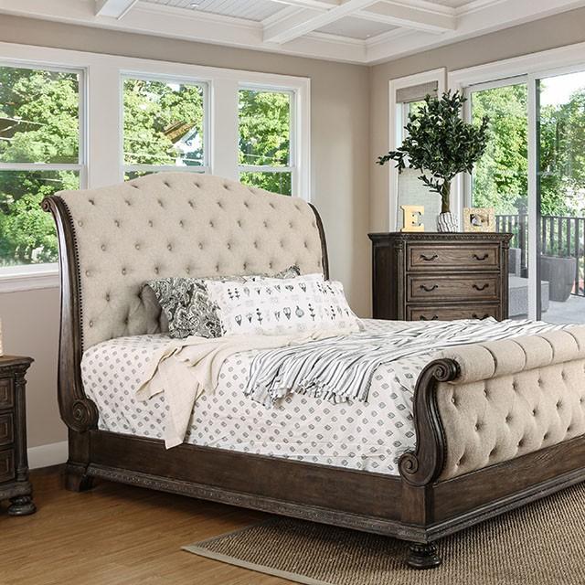 LYSANDRA Beige/Rustic Natural Tone Cal.King Bed image