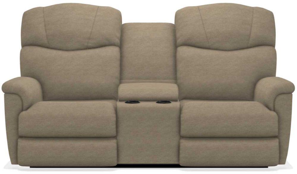 La-Z-Boy Lancer Power La-Z Time Tobacco Full Reclining Loveseat with Console image