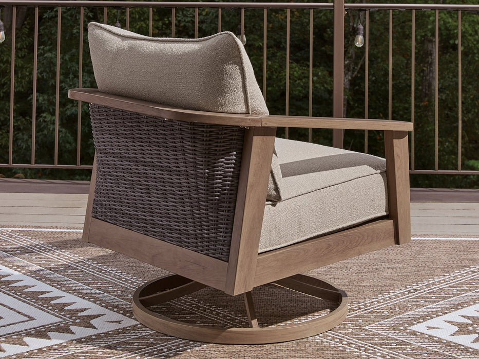 Harmony Headlands Outdoor Swivel Lounge with Cushion - Barr’s Furniture (Riverside CA)