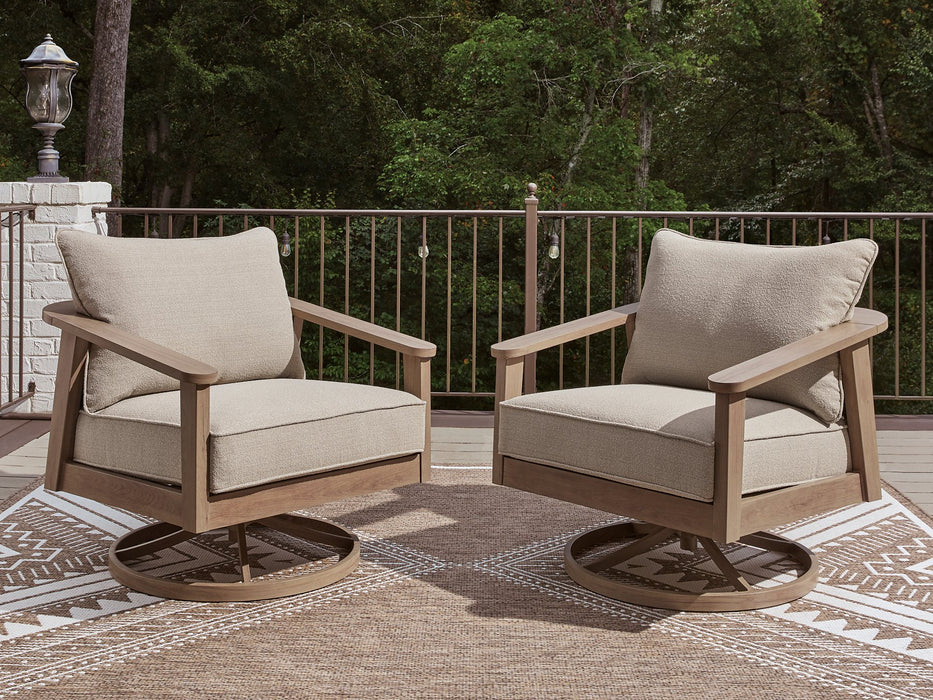 Harmony Headlands Outdoor Swivel Lounge with Cushion - Barr’s Furniture (Riverside CA)