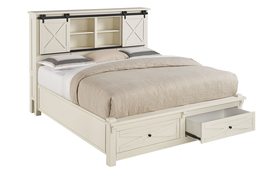 Sun Valley Queen Bed w/ Storage Footboard & Headboard