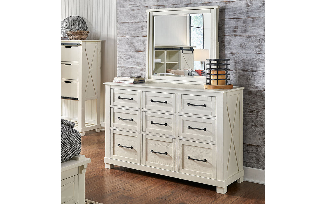 Sun Valley-White Rustic Bedroom Set Collection