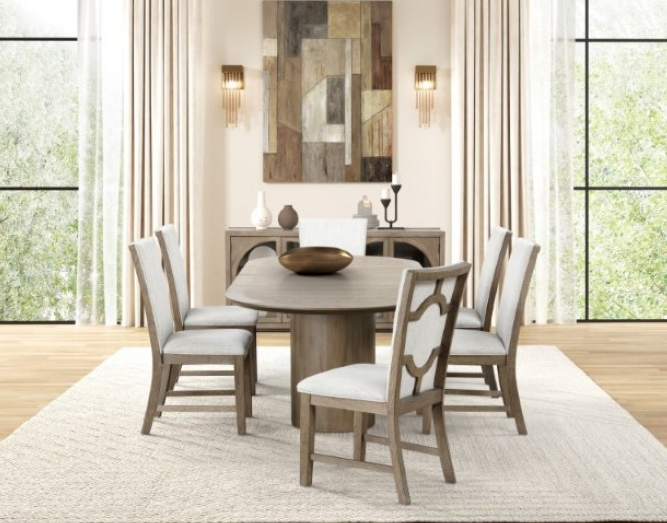 Clements 9-Piece: Table + 8 Chairs