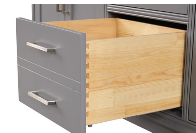 Almeria Vanity Set White/Gray