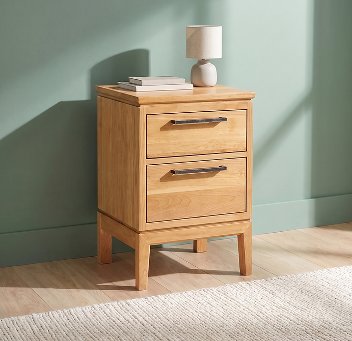 Bailey Small 2-Drawer Nightstand