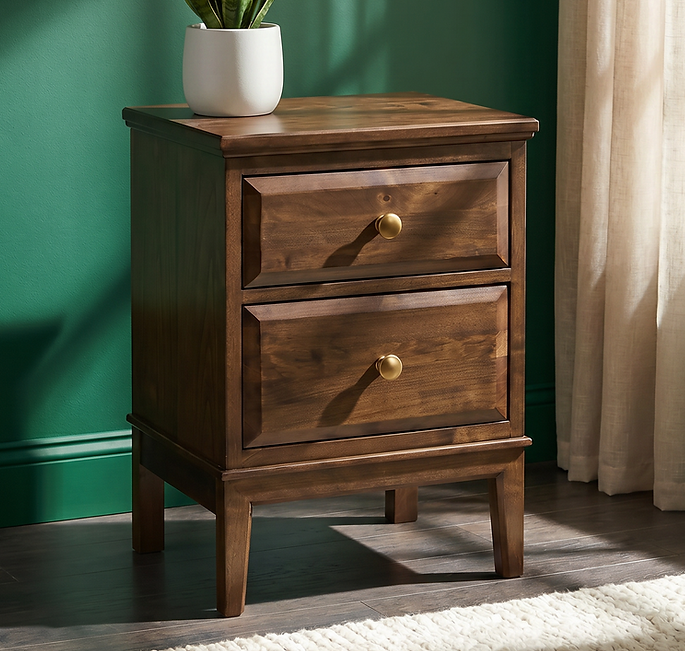 Virginia Small 2-Drawer Nightstand