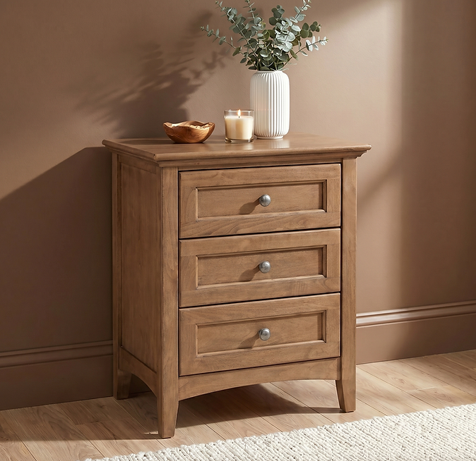 McKenzie 3-Drawer Nightstand