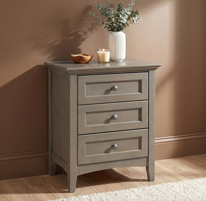McKenzie 3-Drawer Nightstand
