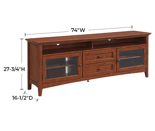 McKenzie 74"W Sound Bar Media Console