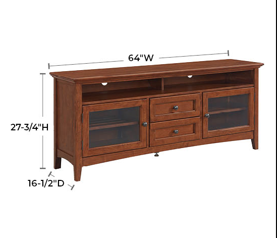 McKenzie 64"W Sound Bar Media Console