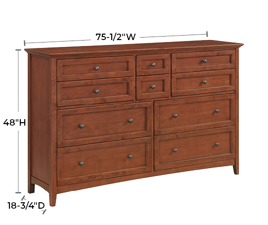 McKenzie 75"W Master Dresser