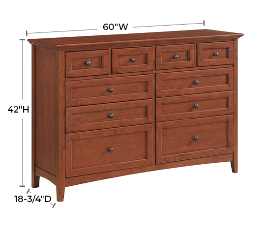 McKenzie 10‑Drawer Dresser
