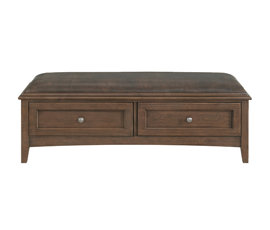 McKenzie 2‑Drawer Bench