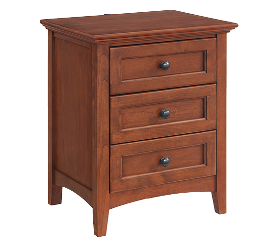 McKenzie 3‑Drawer Nightstand