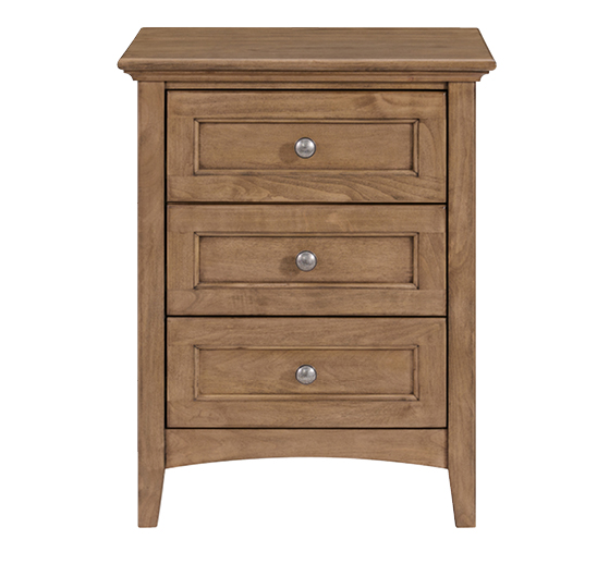 McKenzie 3‑Drawer Nightstand