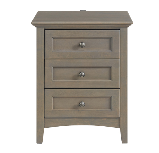 McKenzie 3‑Drawer Nightstand