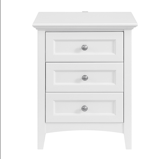McKenzie 3‑Drawer Nightstand