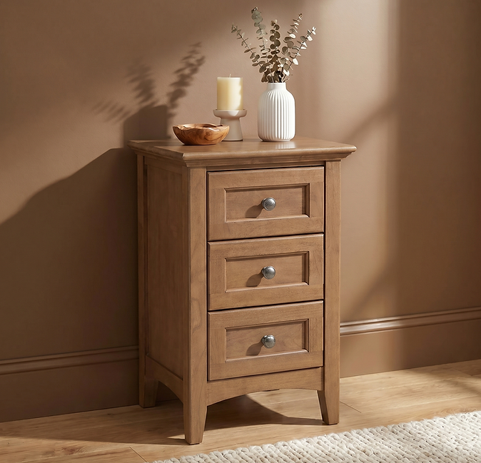 McKenzie Small 3-Drawer Nightstand