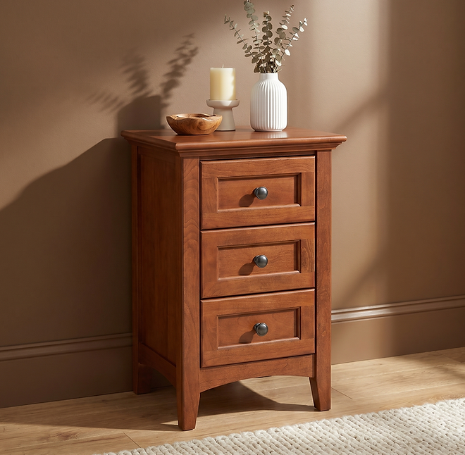 McKenzie Small 3-Drawer Nightstand
