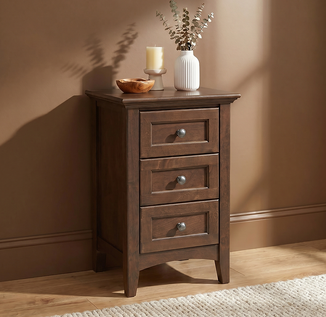 McKenzie Small 3-Drawer Nightstand