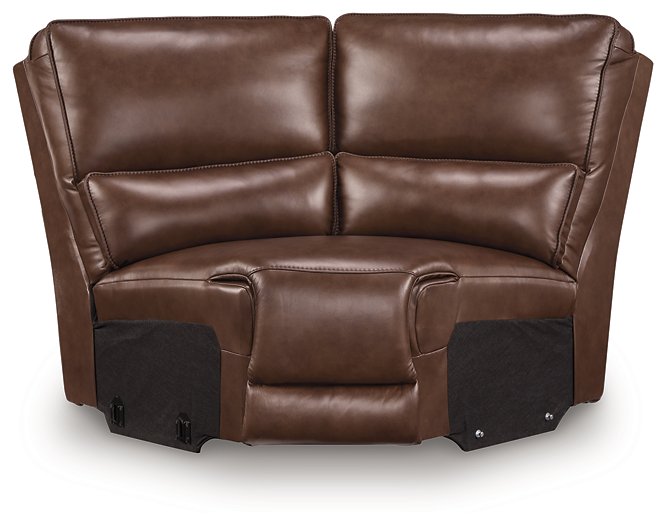 DeepWakes Reclining Sectional with Storage Console - Barr’s Furniture (Riverside CA)