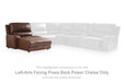 DeepWakes Power Reclining Sectional with Chaise - Barr’s Furniture (Riverside CA)