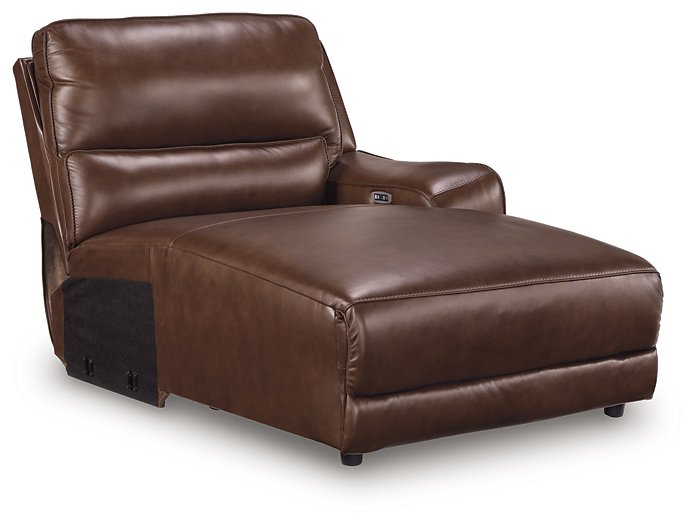 DeepWakes Power Reclining Sectional with Chaise - Barr’s Furniture (Riverside CA)