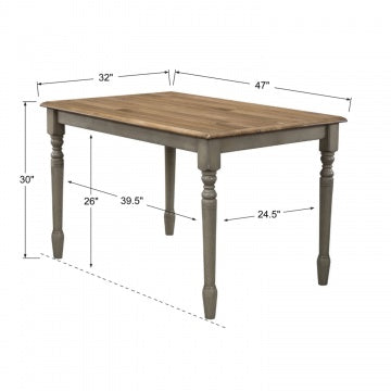 Barnwell 47" Leg Table