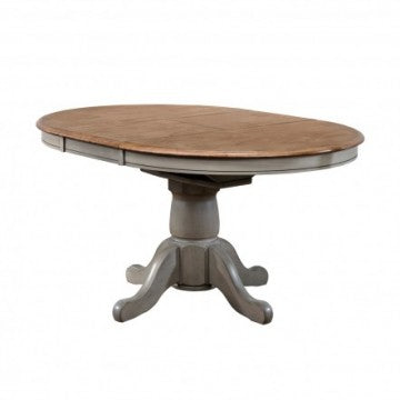 Barnwell 57" Pedestal Table w/ 15" Butterfly Leaf