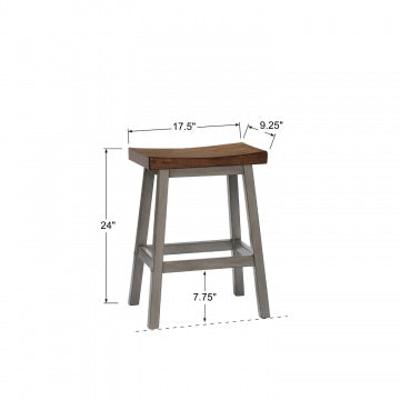 Barnwell24" Saddle Barstool