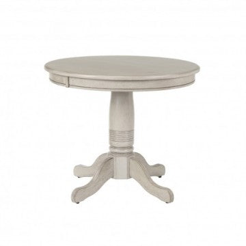 Carmel-Grey  36" Solid Wood Round Pedestal Table