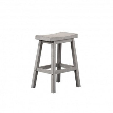 Carmel-Grey 24" Saddle Barstool