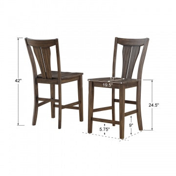 Daphne 24" H Fan Back Barstool