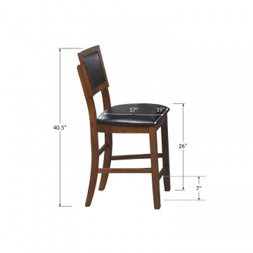 Franklin 24" Cushioned Back Barstool