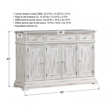 Prescott 60" Sideboard