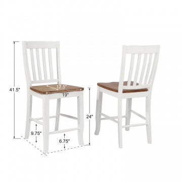 Pacifica 24" Rake Back Barstool