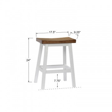 Pacifica 24" Saddle Barstool