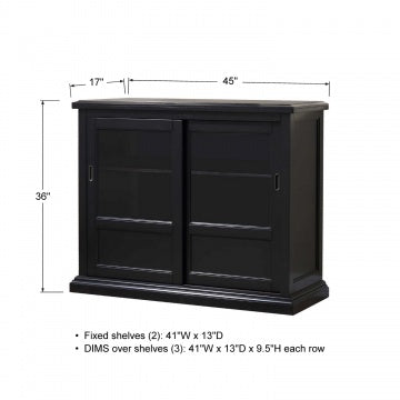 Quails Run-Ebony 45" Sideboard