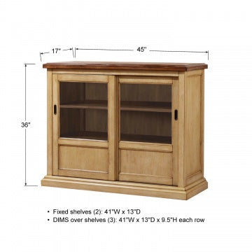 Quails Run-Almond/Wheat 45" Sideboard