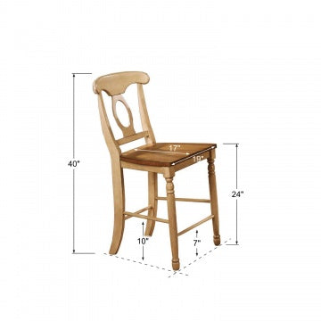 Quails Run-Almond/Wheat 24" Napoleon Barstool