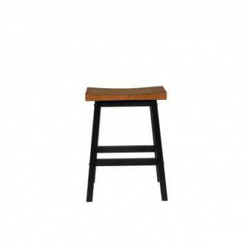 Quails Run-Almond/Ebony 24" Saddle Barstool