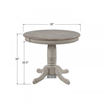 Ridgewood 36" Fixed Top Pedestal Table