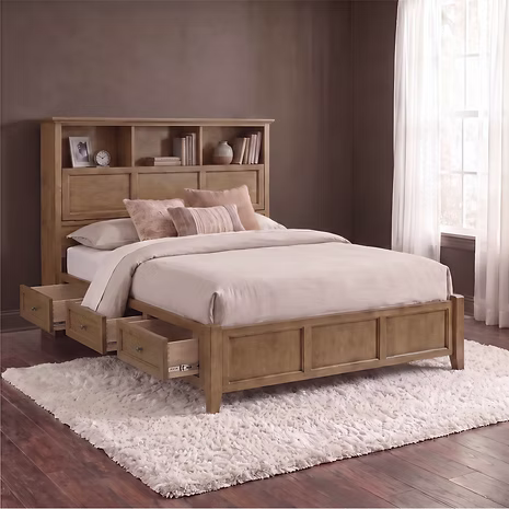 McKenzie Classic Bookcase Storage Beds