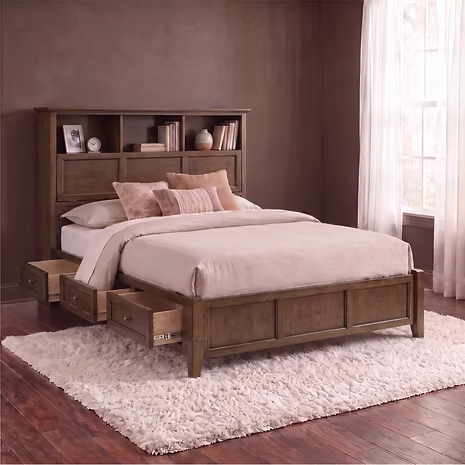 McKenzie Classic Bookcase Storage Beds