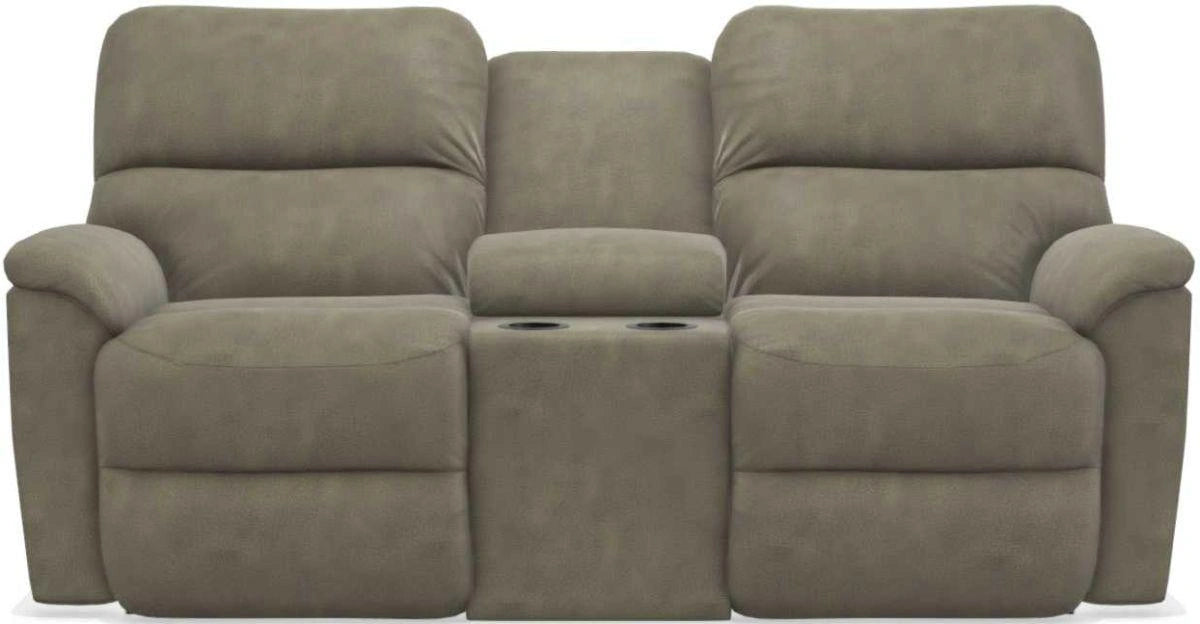 La-Z-Boy Brooks Charcoal Power Reclining Loveseat With Console