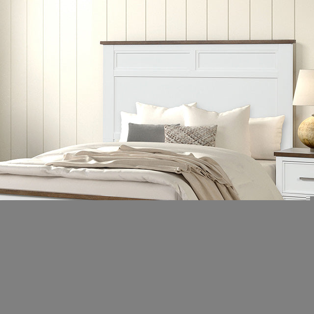Pinetop Twin & Full Bed White & Blue