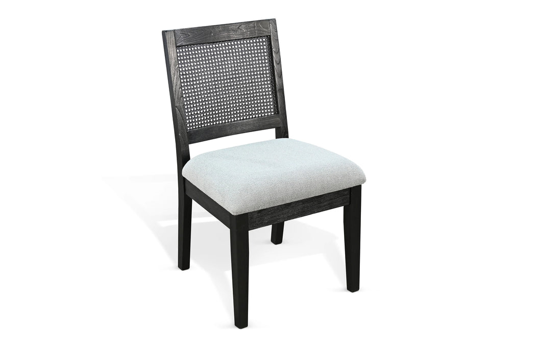 Rattan Back & Cushion Seat Chair