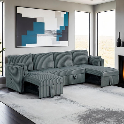 Denholme U-Sectional w/ Pull Out - Barr’s Furniture (Riverside CA)